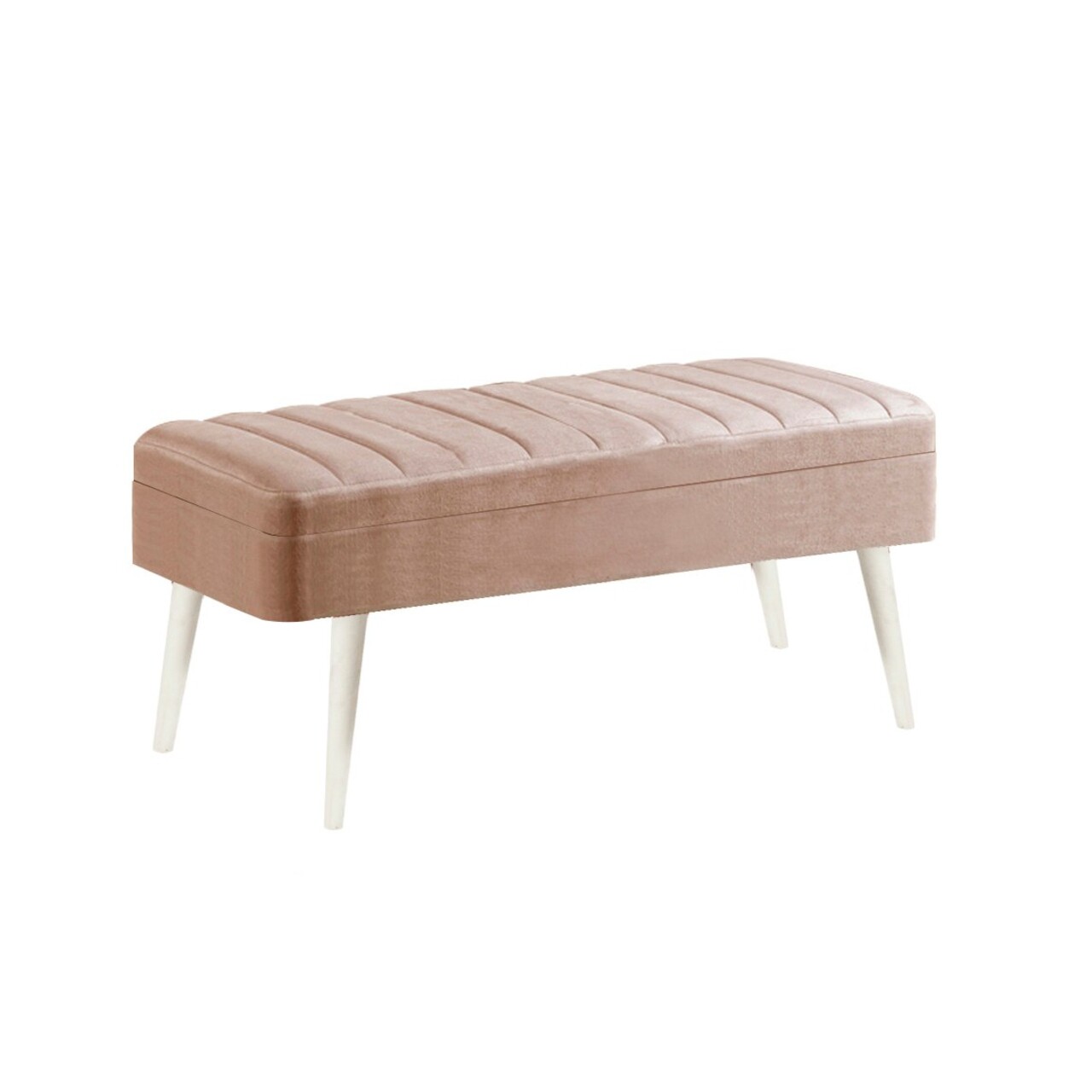 Banca, Hanah Home, Vina 0900, 90x39x40 cm, Alb / Piatra - imagine 6